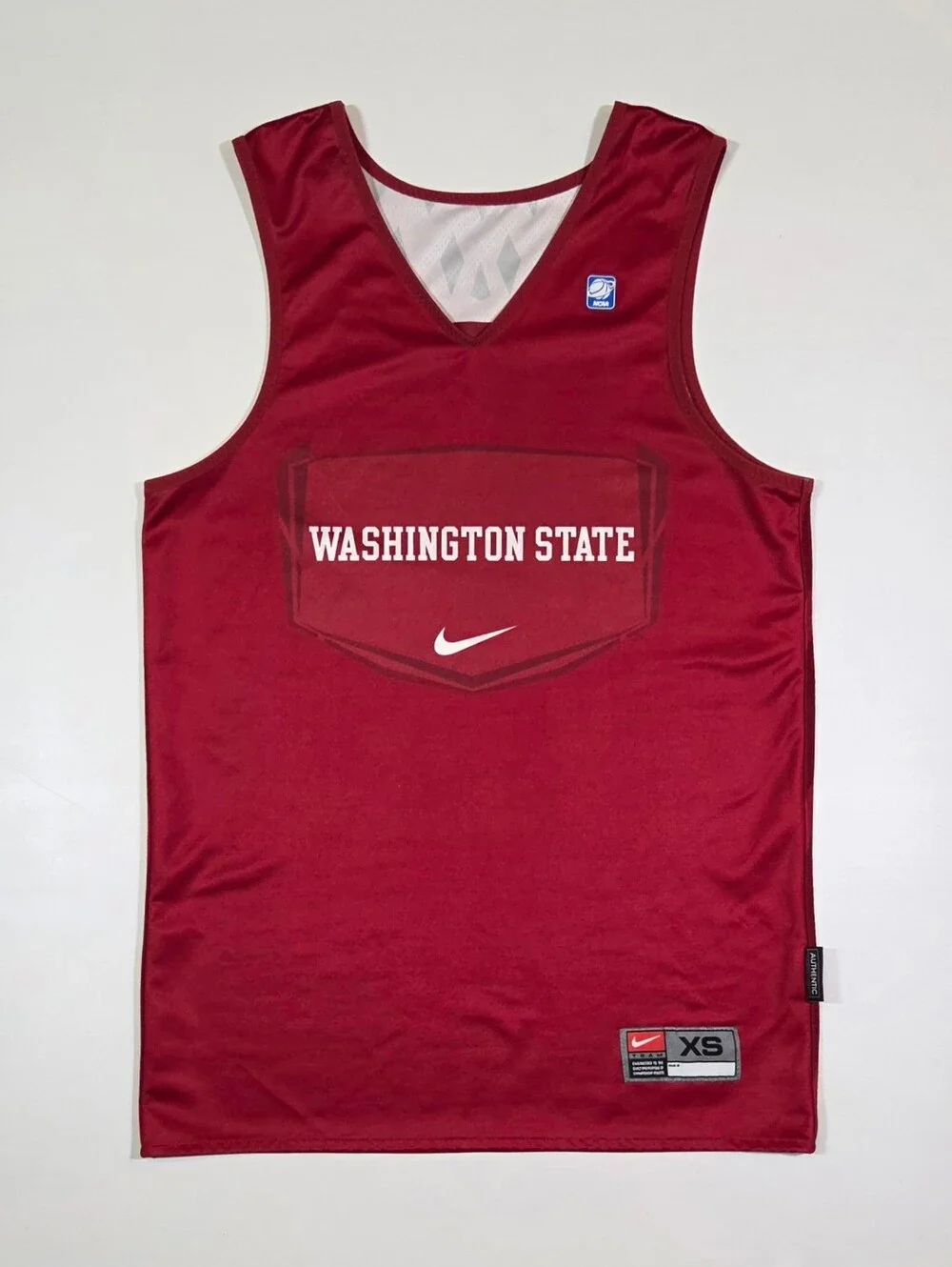 Washington State Nike Basketball Jersey Mens XS Red WSU Cougars #3 Reversible